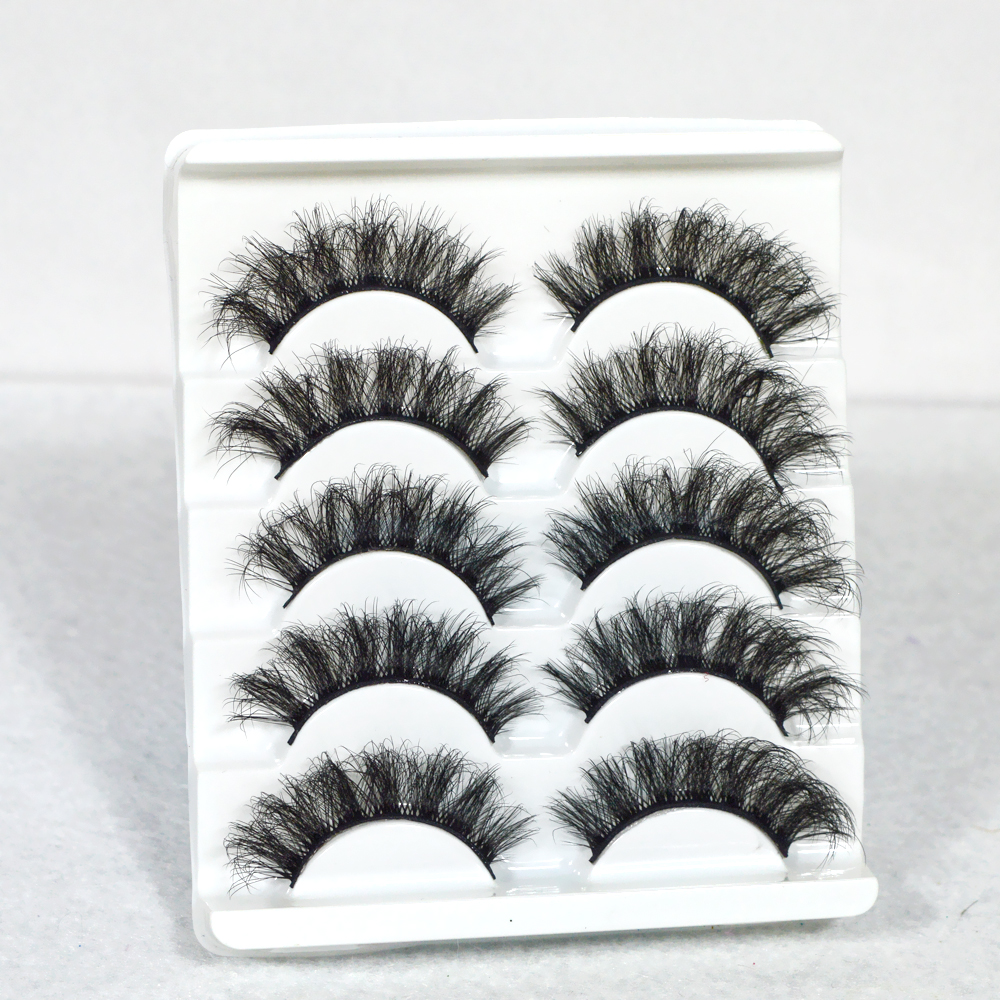 Reusable 5 Pairs Faux Mink Hair False Eyelashes 3D Fluffy Soft Wispy Cross Natural Thick Long fake Lashes Dramatic Volume Makeup eye Eyelash extension Tools
Reusable 5 Pairs Faux Mink Hair False Eyelashes 3D Fluffy Soft Wispy Cross Natural Thick Long fake Lashes Dramatic Volume Makeup eye Eyelash extension Tools