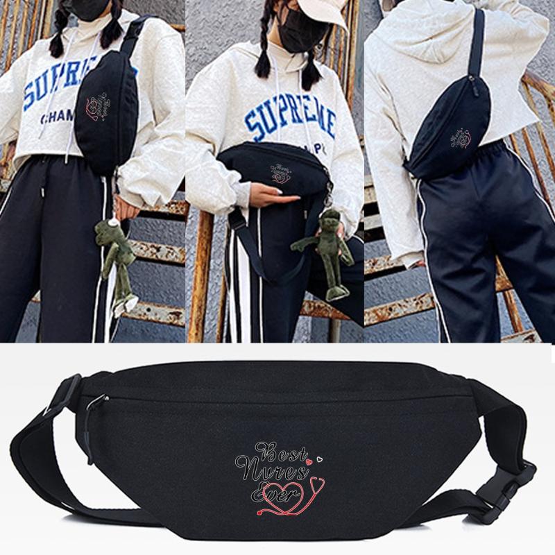 Waist Bags Heart-shaped Print Bag Women Chest Pack Female Crossbody Men Shoulder All-match Handbag Casual Sport Sundries, Black
Waist Bags Heart-shaped Print Bag Women Chest Pack Female Crossbody Men Shoulder All-match Handbag Casual Sport Sundries, Black