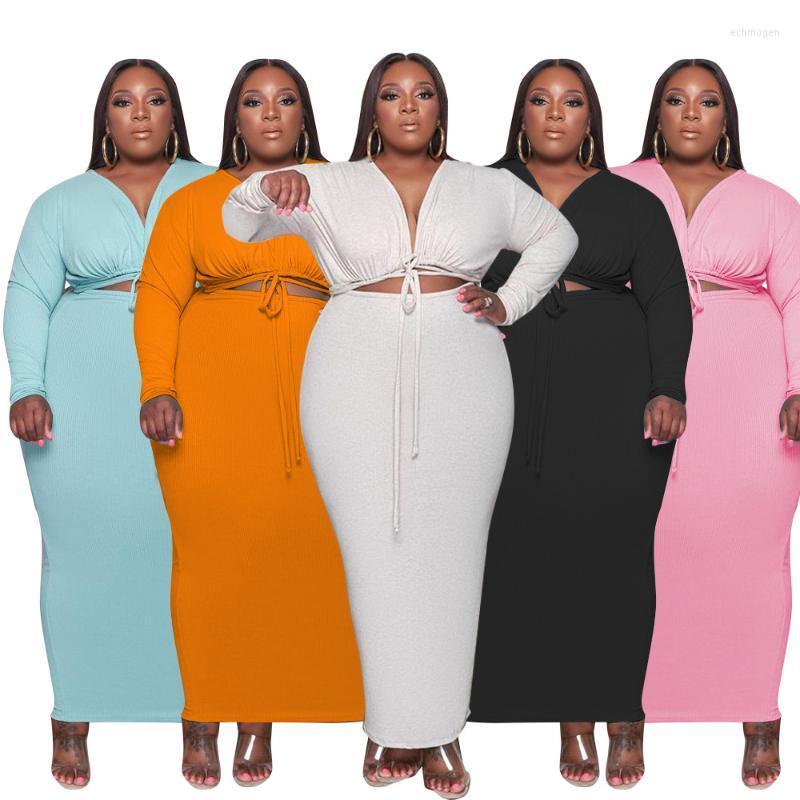 Plus Size Dresses Autumn Sexy Outfit Fashion Deep V Neck Solid Color Lace-up Long Sleeve Women Dress Casual Wholesale Drop Echm22, Black
Plus Size Dresses Autumn Sexy Outfit Fashion Deep V Neck Solid Color Lace-up Long Sleeve Women Dress Casual Wholesale Drop Echm22, Black