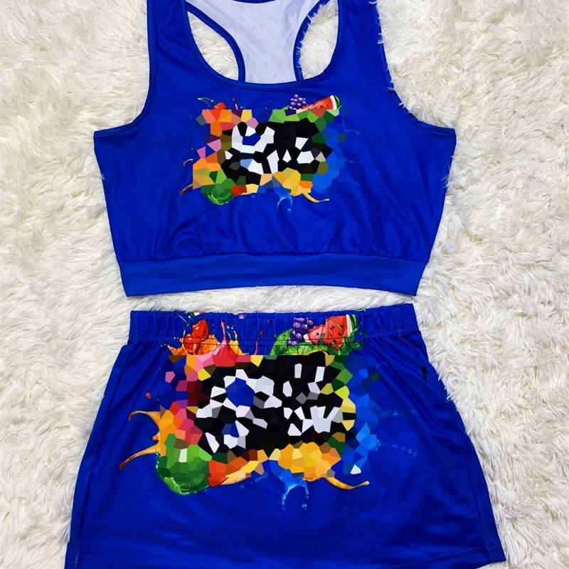 Designer Clothing Women Tracksuits 2 Pieces Yoga Pants Set Designer Crop Tank Top Shorts Outfits Letters Printed Sportswear