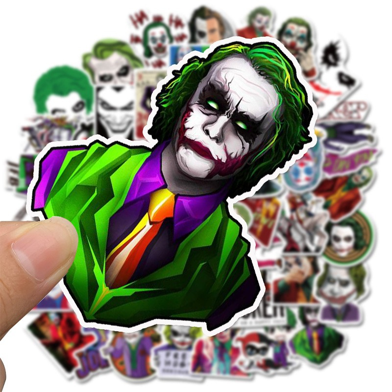 50Pcs/Lot The Joker Sticker graffiti Stickers for DIY Luggage Laptop Skateboard Motorcycle Bicycle Stickers