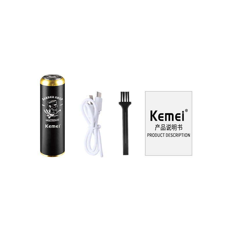 Kemei T10 Electric Shaver Wet and Dry Use Razor Men Rechargeable Portable Shaving Machine Beard Trimmer for Travel Business Trip 220322