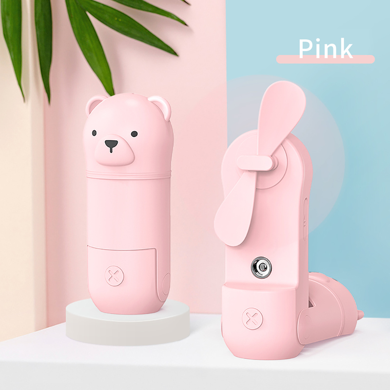 Nano Mist Sprayer Mini Fan Beauty Instrument USB Humidifier Rechargeable Nebulizer Face Steamer Moisturizing Beauty 220711