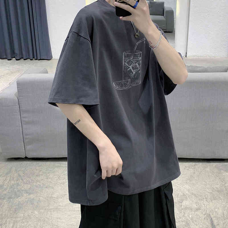 Short t-shirt men's new brand solid cotton summer ice silk handsome ins fashion upper garment half sleeve, White
Short t-shirt men's new brand solid cotton summer ice silk handsome ins fashion upper garment half sleeve, White