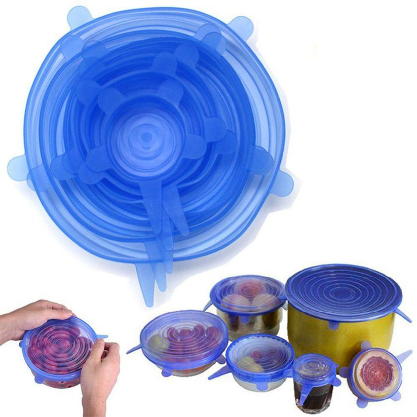 DHL Ship 6PCS per Set Silicone Stretch Suction Pot Lids Food Grade Silicone Fresh Keeping Wrap Seal Lid Pan Cover Kitchen Accessories FY2489 sxjun7
DHL Ship 6PCS per Set Silicone Stretch Suction Pot Lids Food Grade Silicone Fresh Keeping Wrap Seal Lid Pan Cover Kitchen Accessories FY2489 sxjun7