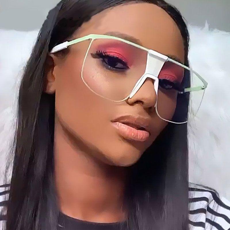 Sunglasses Clear Lens White Overszied Women Vintage Designer Metal Big Frame Sun Glasses Square Black Shades Brand Goggles UVSunglasses
Sunglasses Clear Lens White Overszied Women Vintage Designer Metal Big Frame Sun Glasses Square Black Shades Brand Goggles UVSunglasses