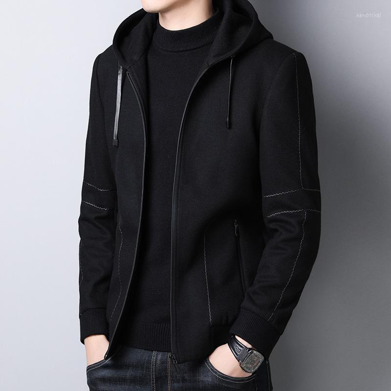 Men's Wool & Blends 2022 Autumn Winter Mens Coat Solid Long Sleeve Woolen Jackets Hooded Men Overcoat Streetwear Fashion Outerwear B401 Kend, Shangqing
Men's Wool & Blends 2022 Autumn Winter Mens Coat Solid Long Sleeve Woolen Jackets Hooded Men Overcoat Streetwear Fashion Outerwear B401 Kend, Shangqing