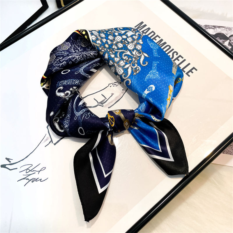 Blue Totem Silk Scarf Small Square Towel Female 100% Mulberry Silk Spring and Autumn Thin Cervical Support Warm Small Scarf
Blue Totem Silk Scarf Small Square Towel Female 100% Mulberry Silk Spring and Autumn Thin Cervical Support Warm Small Scarf