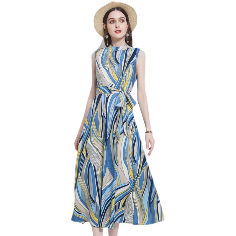 Summer Stripe Printed Party Midi Dress Woman Designer 2022 Milan Style Mock Neck Casual Resort Beach Boho Dresses Prom Women Clothes Runway Slim Prom Bow Lace Up Frock
Summer Stripe Printed Party Midi Dress Woman Designer 2022 Milan Style Mock Neck Casual Resort Beach Boho Dresses Prom Women Clothes Runway Slim Prom Bow Lace Up Frock