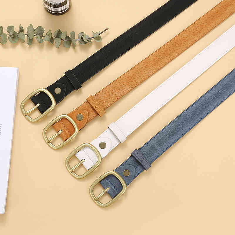 Belts Women's leather belt alloy needle buckle jeans fashion versatile decorative frosted fine B6AQ, Black
Belts Women's leather belt alloy needle buckle jeans fashion versatile decorative frosted fine B6AQ, Black