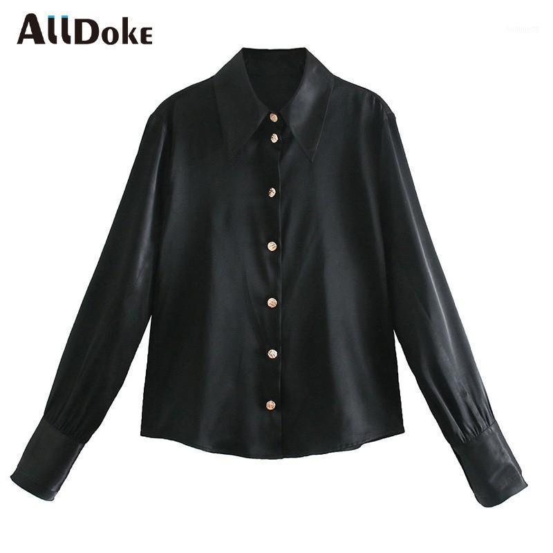 Alldoke Black Vintage Blouse Women Turn-down Collar Long Sleeve Shirt Spring Summer Button Shirts Ladies Blusa Blusas Mujer Women's Blouses
Alldoke Black Vintage Blouse Women Turn-down Collar Long Sleeve Shirt Spring Summer Button Shirts Ladies Blusa Blusas Mujer Women's Blouses
