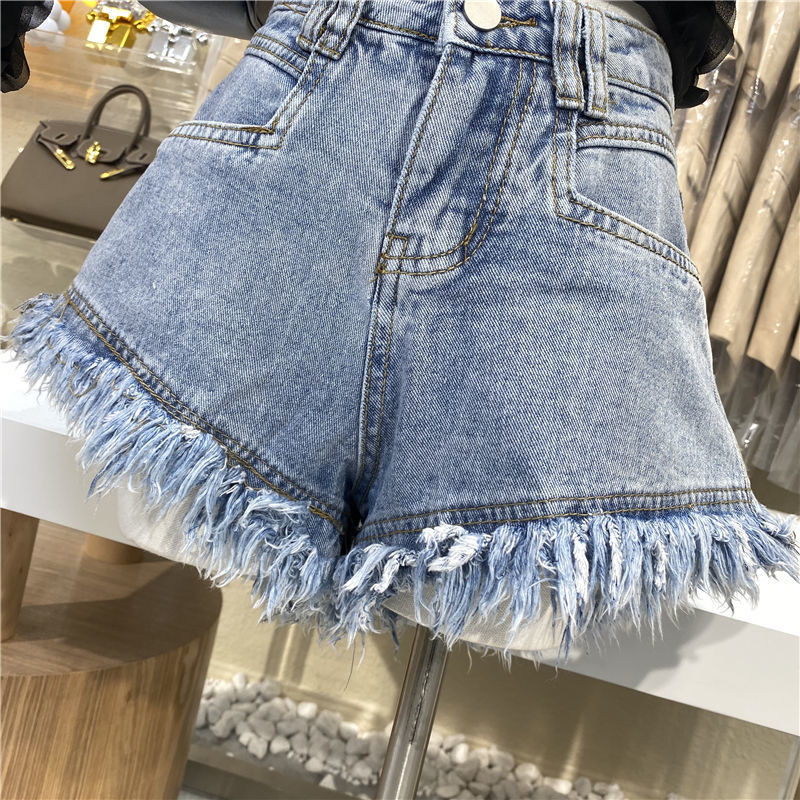 summer woman denim shorts high waist ripped jeans shorts fashion sexy female shorts S-2XL drop 220419Z