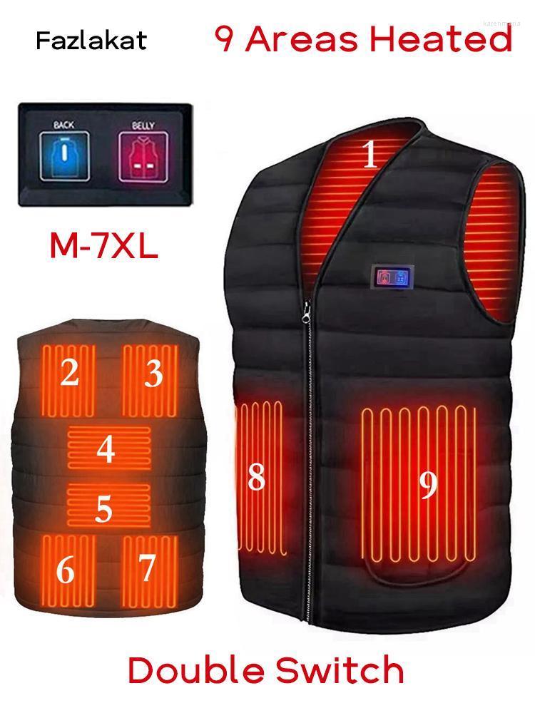 Men's Vests Men Autumn Winter Smart Heating Cotton Vest USB Infrared Electric Women Outdoor Flexible Thermal Warm Jacket Kare22, 5 areas heated red
Men's Vests Men Autumn Winter Smart Heating Cotton Vest USB Infrared Electric Women Outdoor Flexible Thermal Warm Jacket Kare22, 5 areas heated red