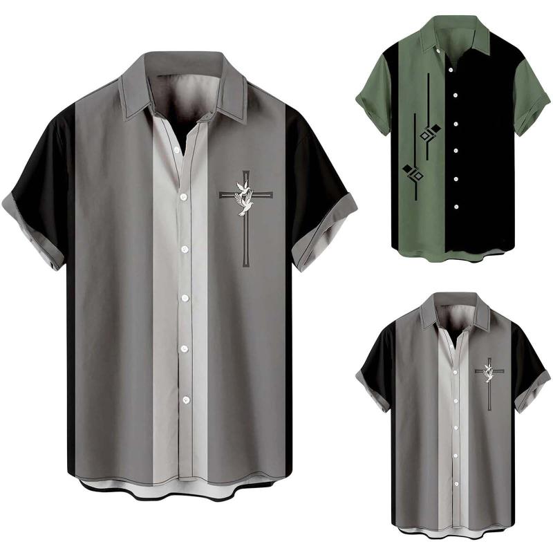 Men' Casual Shirts Type N Male Summer Hawaii Loose Print Shirt Turn Down Collar Short Sleeve Lose Men ShirtsMen, Black
Men' Casual Shirts Type N Male Summer Hawaii Loose Print Shirt Turn Down Collar Short Sleeve Lose Men ShirtsMen, Black