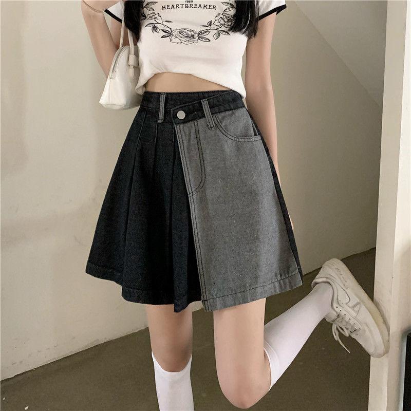 Skirts Fat Mm Plus Size Denim Skirt Summer Half-length Female 2022 Design Sense Irregular Student Fashion Temperament Short TrendSkirts, Black
Skirts Fat Mm Plus Size Denim Skirt Summer Half-length Female 2022 Design Sense Irregular Student Fashion Temperament Short TrendSkirts, Black