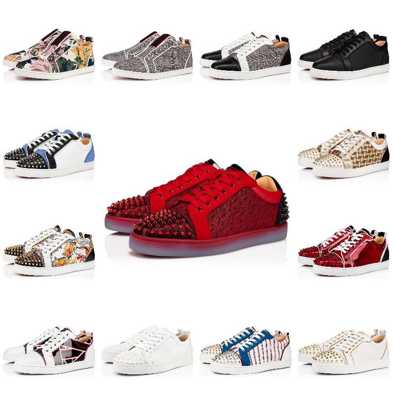 Woman Men Designer Low Red Bottoms Studded Spikes Shoes Top Quality Rivets Leather Suede Luxurys Loafers Platform Vintage Boot Sneakers Trainers 36-47 T1, 38
Woman Men Designer Low Red Bottoms Studded Spikes Shoes Top Quality Rivets Leather Suede Luxurys Loafers Platform Vintage Boot Sneakers Trainers 36-47 T1, 38