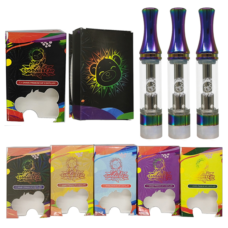 Buddah Bear Vape Cartridges Rinbow 0.8ml 1ml Empty Thick Oil Cartridge Glass Tanks Screw Tip 510 Thread Vapes Carts Atomizers Vaporizer Pens with Push Packaging Boxes 
Buddah Bear Vape Cartridges Rinbow 0.8ml 1ml Empty Thick Oil Cartridge Glass Tanks Screw Tip 510 Thread Vapes Carts Atomizers Vaporizer Pens with Push Packaging Boxes