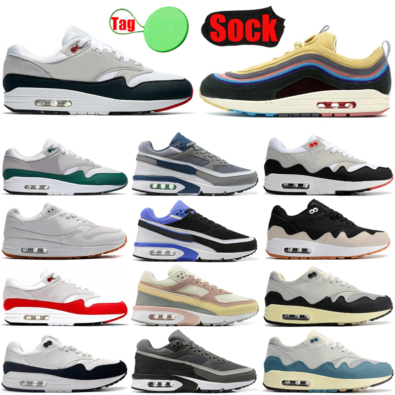 With Sock Tag Sean Wotherspoon 1 87 BW running shoes Patta Waves men women Light Stone Lyon Monarch Noise Aqua mens womens trainers sports sneakers newest, #20 persian violet 36-45
With Sock Tag Sean Wotherspoon 1 87 BW running shoes Patta Waves men women Light Stone Lyon Monarch Noise Aqua mens womens trainers sports sneakers newest, #20 persian violet 36-45