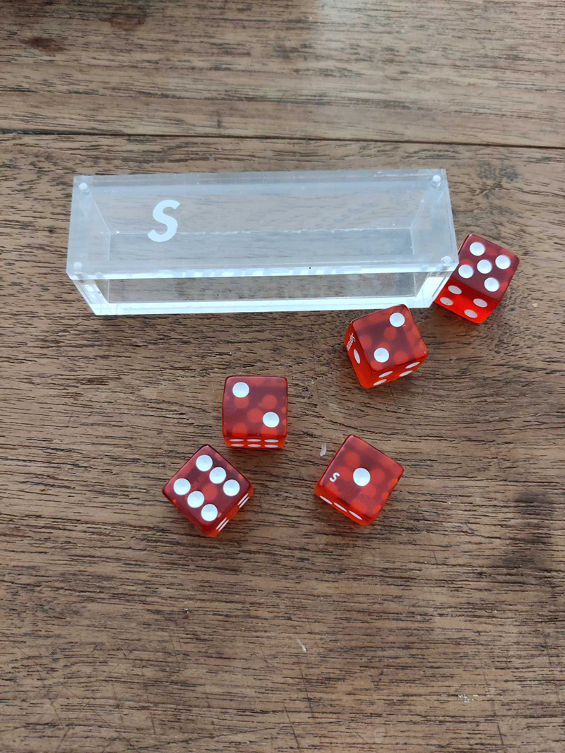 Outdoor game toy Acrylic Transparent 6 Sided Dice Clear Dices Crystal D6 Drinking Games Multi Game Fun Novelties