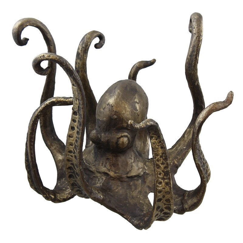 Octopus Mug Holder Tea Cup Holder Large Decorative Resin Octopus Table Topper Statue Desktop Home Decoration Drop 220609