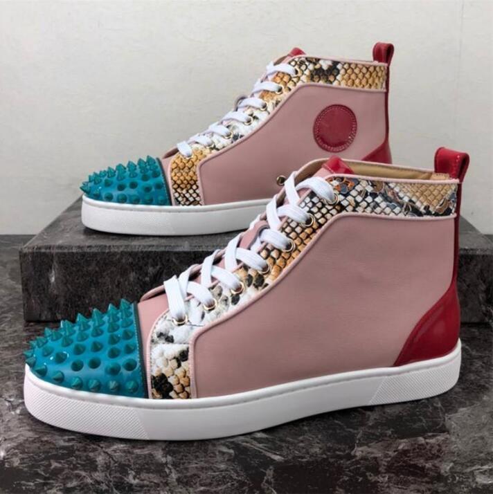 2022 Red Bottoms Shoes Designer Sneakers for Men Women Studded Spikes Flat Low Cut Suede Glitter Party Lovers Wedding Genuine Leather, Color 28
2022 Red Bottoms Shoes Designer Sneakers for Men Women Studded Spikes Flat Low Cut Suede Glitter Party Lovers Wedding Genuine Leather, Color 28