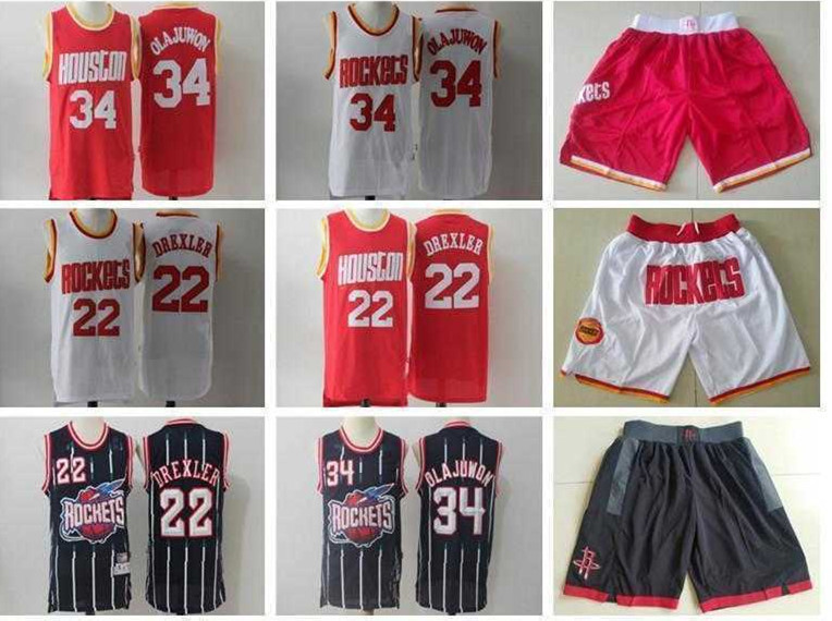 Houston''Rockets''Men jersey Hakeem 34 Olajuwon Clyde 22 Drexler Basketball Shorts Basketball Jerseys red white navy, Color
Houston''Rockets''Men jersey Hakeem 34 Olajuwon Clyde 22 Drexler Basketball Shorts Basketball Jerseys red white navy, Color