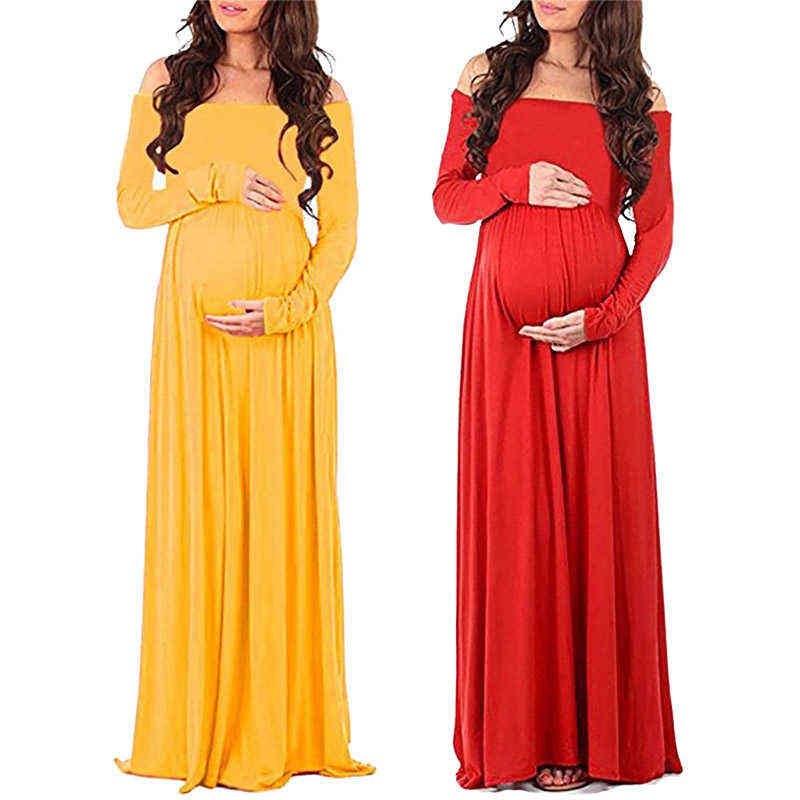 Shoulderless Maternity Photography Props Dresses Long Sleeve Pregnancy Dress Maxi Maternity Gown For Pregnant Women Photo Shoots G220418, Red
Shoulderless Maternity Photography Props Dresses Long Sleeve Pregnancy Dress Maxi Maternity Gown For Pregnant Women Photo Shoots G220418, Red