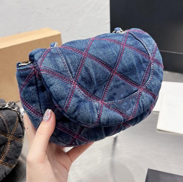 Denim Womens Shoulder Chain Bag Half Month Flap Card Holder Phone Wallets Thread Crossbody Bags High Quality Classic Letter Brand Hasp Women Luxury Handbags, Blue
Denim Womens Shoulder Chain Bag Half Month Flap Card Holder Phone Wallets Thread Crossbody Bags High Quality Classic Letter Brand Hasp Women Luxury Handbags, Blue