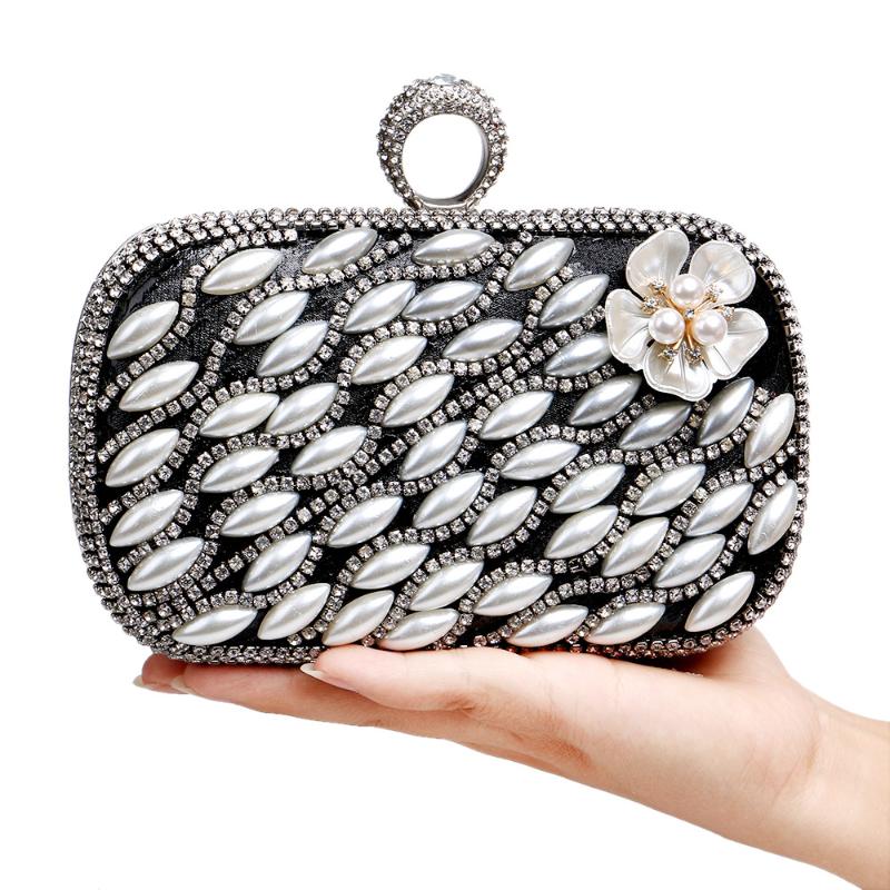 Evening Bags Beaded Women Diamonds Finger Rings Small Purse Day Clutches Handbags Silver/Gold/Black Pearl Wedding YM1151Evening
Evening Bags Beaded Women Diamonds Finger Rings Small Purse Day Clutches Handbags Silver/Gold/Black Pearl Wedding YM1151Evening
