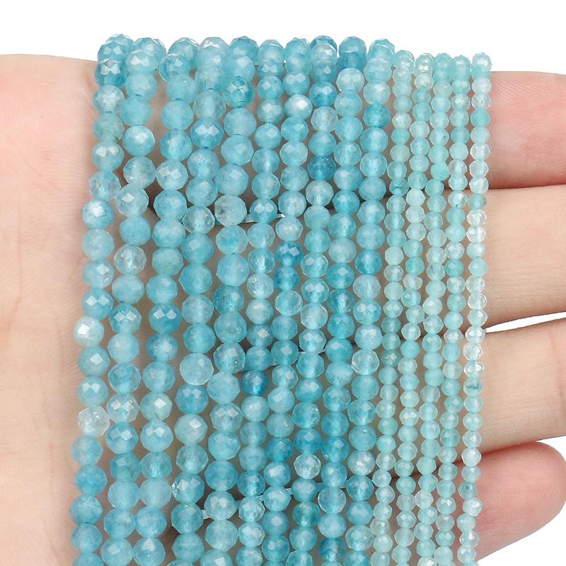 Other 3 4mm Natural Stone Faceted Blue Chalcedony Beads Small Waist Seed Round Spacer For Jewelry Making DIY Bracelet NecklaceOther
Other 3 4mm Natural Stone Faceted Blue Chalcedony Beads Small Waist Seed Round Spacer For Jewelry Making DIY Bracelet NecklaceOther