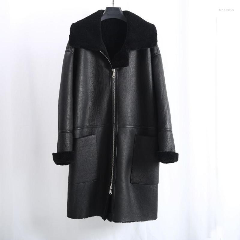 Women' Fur & Faux Women 2022 Winter Long Loose Style Australia Lamb Shearling Coat Black Warm Thicken Real Natural
Women' Fur & Faux Women 2022 Winter Long Loose Style Australia Lamb Shearling Coat Black Warm Thicken Real Natural