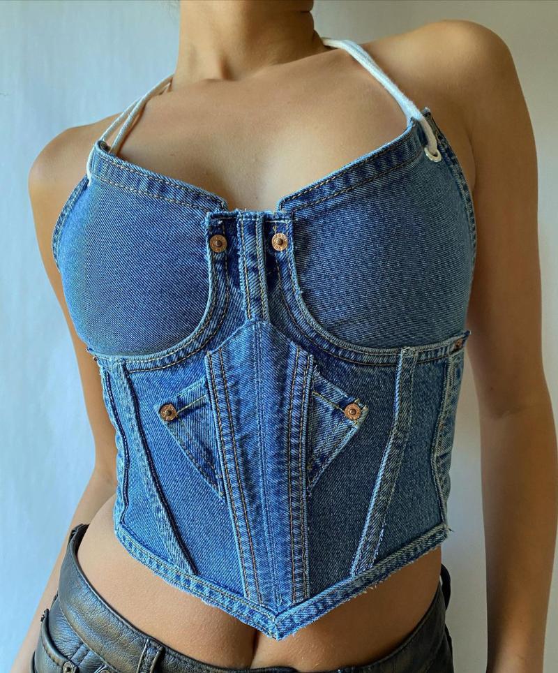 Women's Tanks & Camis Chic Ladies Summer Slim Crop Tops Denim Stitching Halterneck Sleeveless Vest For Vacation PartyWomen's, Blue
Women's Tanks & Camis Chic Ladies Summer Slim Crop Tops Denim Stitching Halterneck Sleeveless Vest For Vacation PartyWomen's, Blue