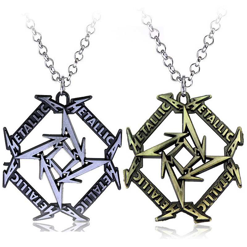 Metallica Necklace Letter Logo Pendant necklace For Music Fans Heavy Metal Band Jewelry O Chain Bronze Souvenir Tin Color
Metallica Necklace Letter Logo Pendant necklace For Music Fans Heavy Metal Band Jewelry O Chain Bronze Souvenir Tin Color