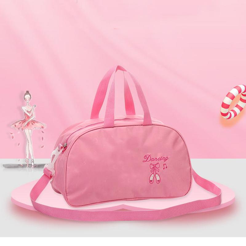 Stage Wear Children Embroidered Ballet Dance Handbags Large Capacity Girl Gymnastic Sport Bag Waterproof Duffel One Shoulder Bags