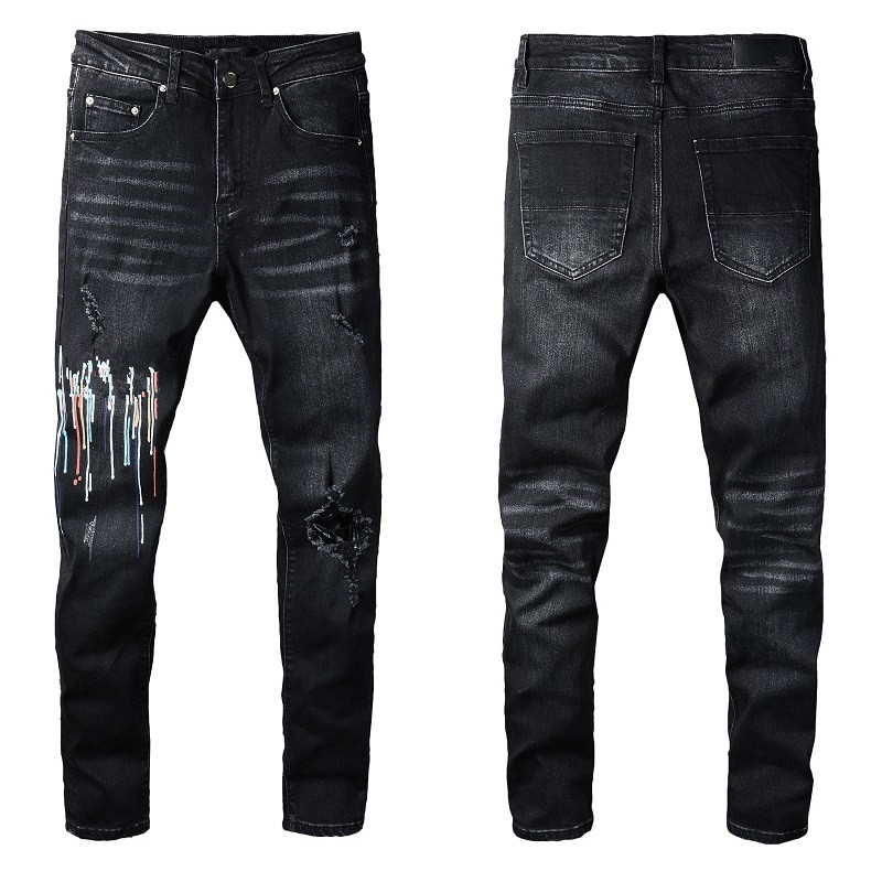 Black Skinny Jeans Stretch For Mens Biker Slim Knee Ripped With Hole Spray on Letter Paint Man Pant Splash Designer Distressed Motor Fit Long Straight Zipper Hip Hop, 830
Black Skinny Jeans Stretch For Mens Biker Slim Knee Ripped With Hole Spray on Letter Paint Man Pant Splash Designer Distressed Motor Fit Long Straight Zipper Hip Hop, 830