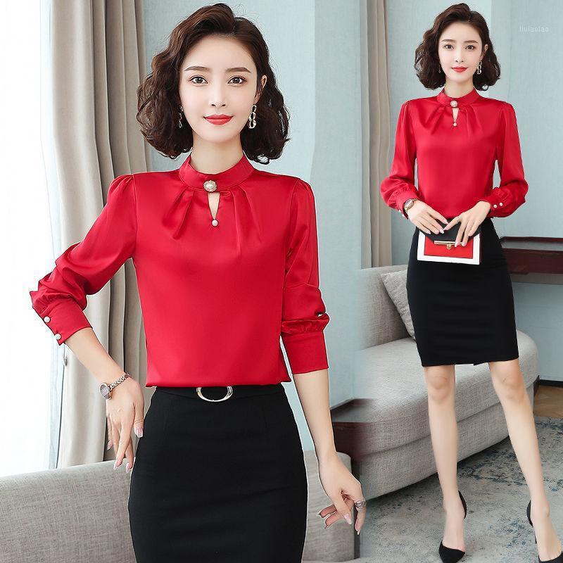 Women's Blouses & Shirts Red Dress For Women Autumn Top Grade St Collar Chiffon Shirt Long Sleeve Blouse Blusas Ropa De Mujer, Green
Women's Blouses & Shirts Red Dress For Women Autumn Top Grade St Collar Chiffon Shirt Long Sleeve Blouse Blusas Ropa De Mujer, Green