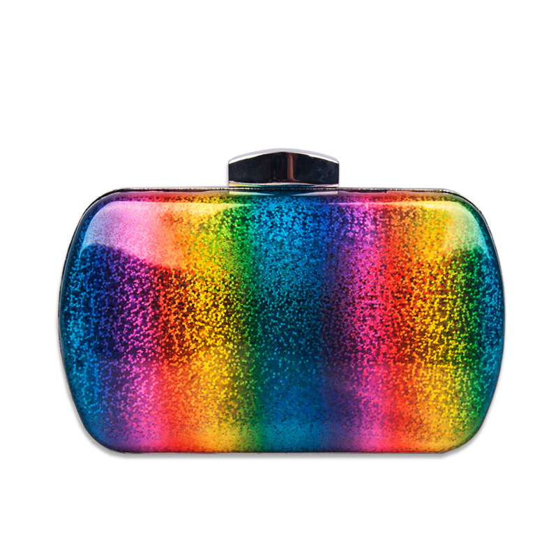 Women Handbags Top-handle Bags Fashion Satchels Lady Designer Exquisite Rainbow Clutches Summer versatile rainbow Dinner Bag laser Pu handbag gradient color
Women Handbags Top-handle Bags Fashion Satchels Lady Designer Exquisite Rainbow Clutches Summer versatile rainbow Dinner Bag laser Pu handbag gradient color
