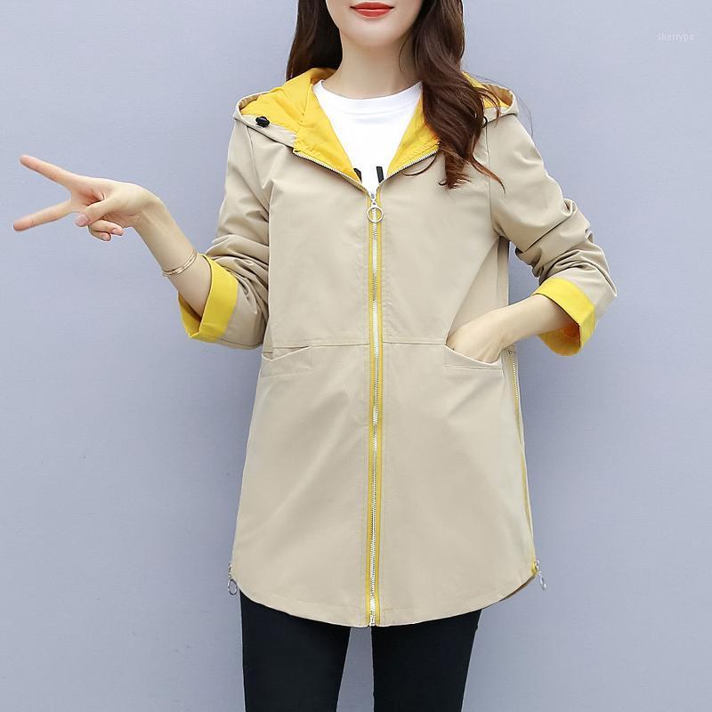 Women's Trench Coats 2022 Women Coat Spring Autumn Loose Hooded Mid-long Overcoat Plus Size 4XL Female Windbreaker Casual Tops J260, Navy blue
Women's Trench Coats 2022 Women Coat Spring Autumn Loose Hooded Mid-long Overcoat Plus Size 4XL Female Windbreaker Casual Tops J260, Navy blue