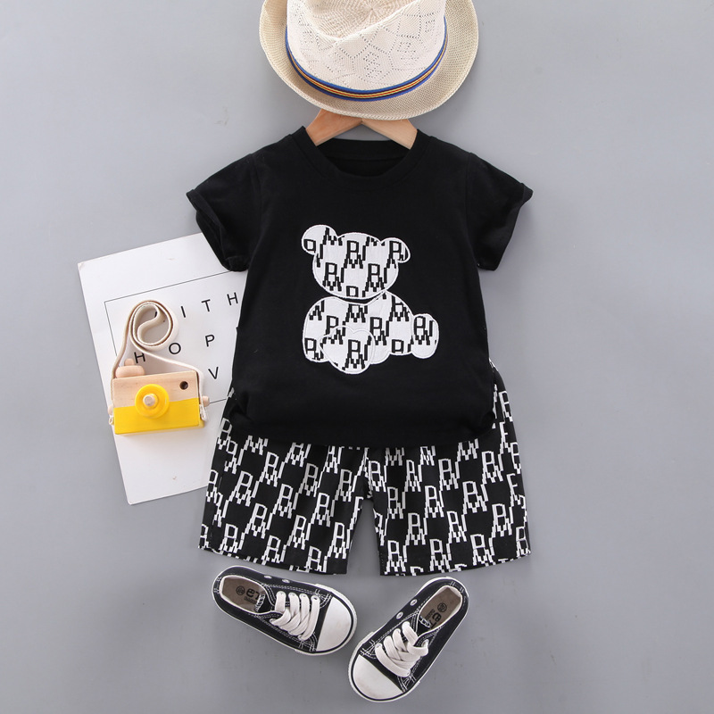 Toddler Boys Girls Full Print Letter 3pcs Clothes Set Summer Baby Infant Thin Sunscreen Jacket+T-shirt+Shorts Kids Clothing 220507