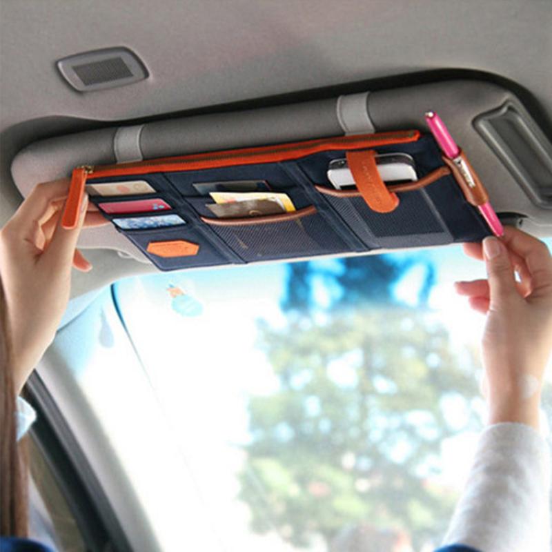 Car Organizer Styling Visor Auto Sun Storage Pouch Sunglasses Holder Card Ticket Pocket Pen HolderCar
Car Organizer Styling Visor Auto Sun Storage Pouch Sunglasses Holder Card Ticket Pocket Pen HolderCar