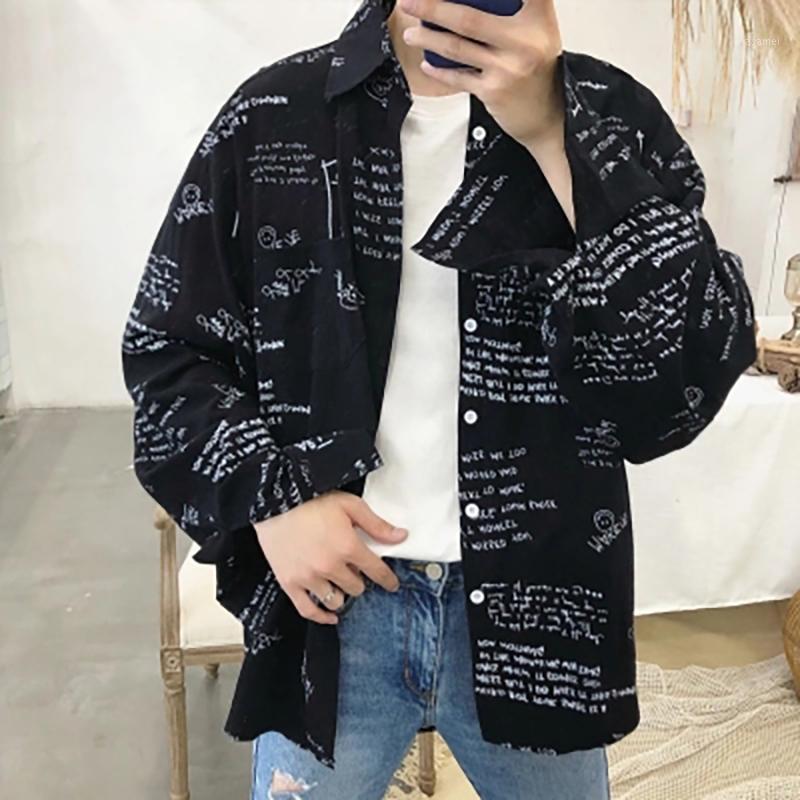 Men's Casual Shirts 2022 Korean Version Hip Hop Screens Graffiti Trend Couple Loose Men And Women Long Sleeve Flower Shirt Size -2XL 50CS03, Black
Men's Casual Shirts 2022 Korean Version Hip Hop Screens Graffiti Trend Couple Loose Men And Women Long Sleeve Flower Shirt Size -2XL 50CS03, Black