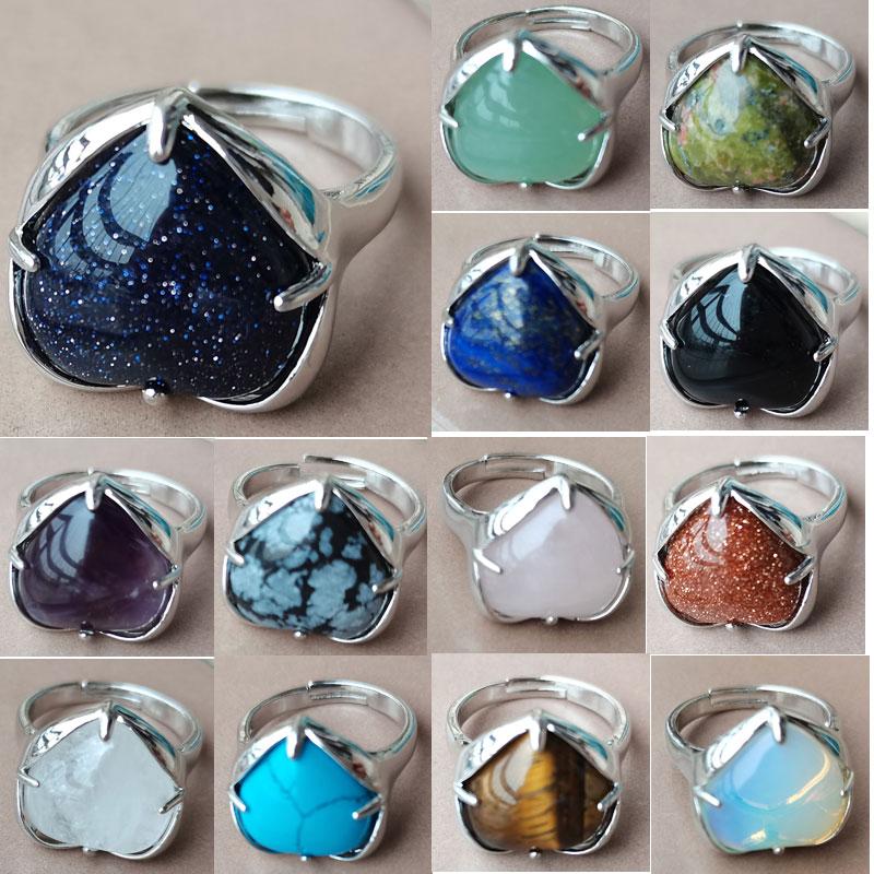 Cluster Rings Opal Howlite Tiger Eye Aventurine Crystal Carnelian Blue Sand Lapis Lazuli Goldstone Jaspe Unakite Heart Bead Ring WFH852Clust
Cluster Rings Opal Howlite Tiger Eye Aventurine Crystal Carnelian Blue Sand Lapis Lazuli Goldstone Jaspe Unakite Heart Bead Ring WFH852Clust