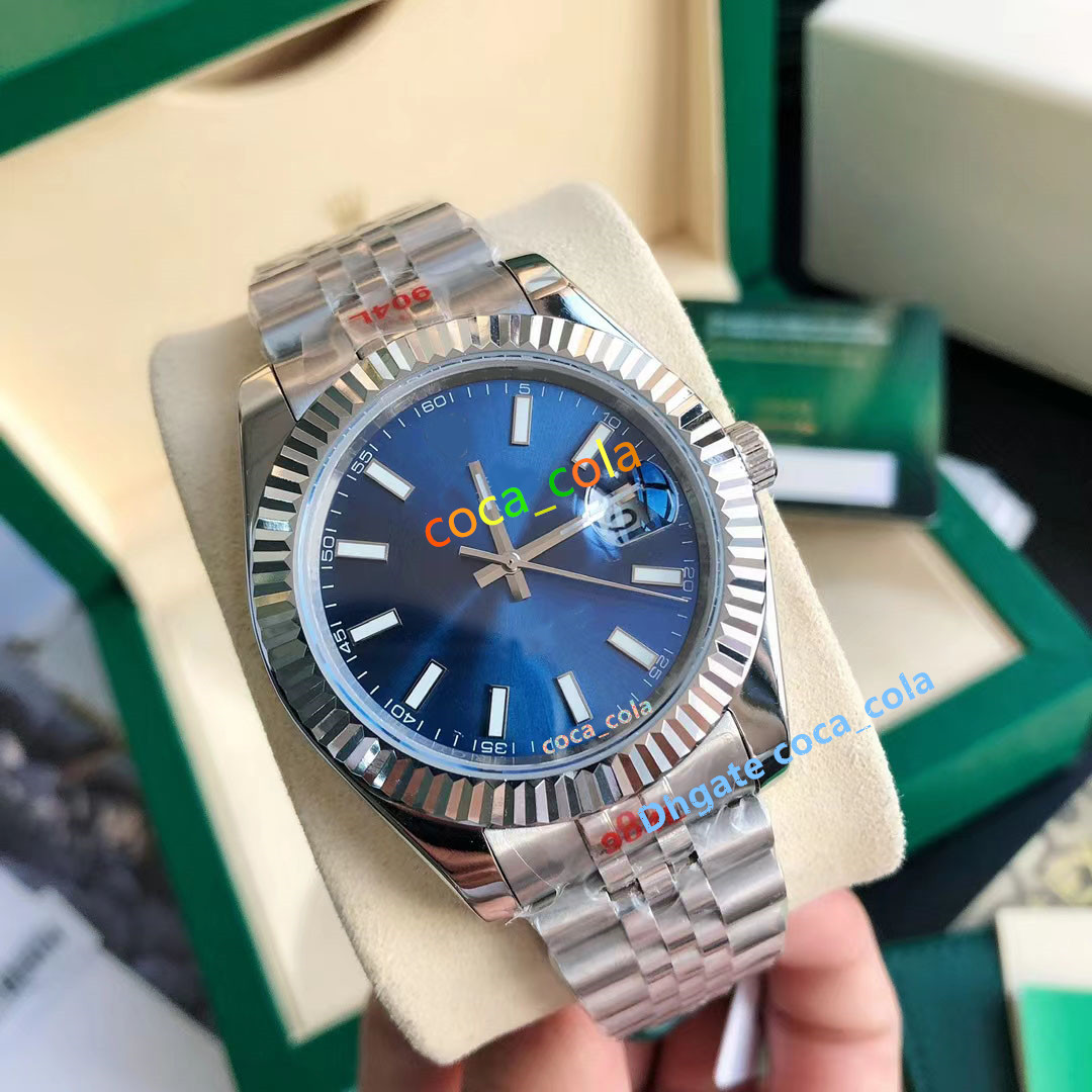 Store recommendation watches waterproof 41mm Blue Index Jubilee Movement Mechanical Automatic Men's watch sapphire With Box Papers, A6
Store recommendation watches waterproof 41mm Blue Index Jubilee Movement Mechanical Automatic Men's watch sapphire With Box Papers, A6