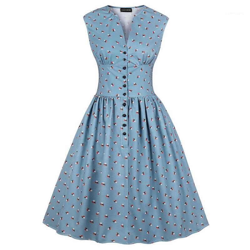 Women Literary Retro Floral Flower Printing Sleeveless Dress Summer V Neck Casual Sweet Single Breasted Dresses Vestidos, Bl
Women Literary Retro Floral Flower Printing Sleeveless Dress Summer V Neck Casual Sweet Single Breasted Dresses Vestidos, Bl