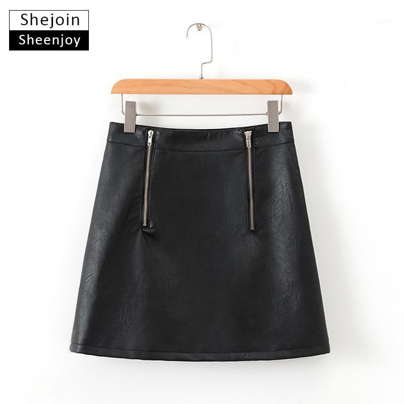 Skirts ShejoinSheenjoy Streetwear Chic Double Faldas Zipper Women Basic PU Leather Mini Skirt Solid European Style Bottoms, Black
Skirts ShejoinSheenjoy Streetwear Chic Double Faldas Zipper Women Basic PU Leather Mini Skirt Solid European Style Bottoms, Black