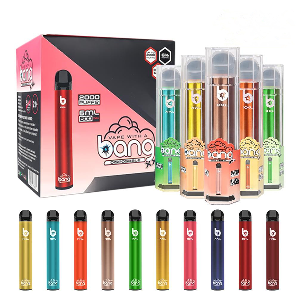 disposable vape puff 2800 BANG XXL 2000 puffs electronic cigarette disposables vape Pre Filled Pods Vapes Cartridge
disposable vape puff 2800 BANG XXL 2000 puffs electronic cigarette disposables vape Pre Filled Pods Vapes Cartridge