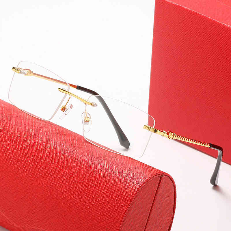 Men Glasses Titanium Rimless Eyeglasses Myopia Male Prescription Glass Optical Frames Clear Eyewear with original box
Men Glasses Titanium Rimless Eyeglasses Myopia Male Prescription Glass Optical Frames Clear Eyewear with original box