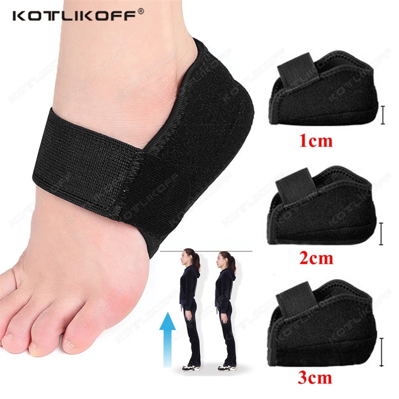 Height Increase Insole Half Heel Protectors For Men Women Heightening Shoes Sole Pad Shock Absorption Lift Heighten Insoles 220621