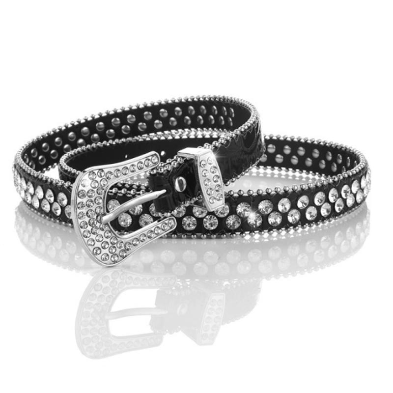 Belts Crystal Studded Belt Fashion Luxury Strap Diamond Western Cowgirl Cowboy Rhinestone For Women Men Jean Cinto De StrassBelts, Black
Belts Crystal Studded Belt Fashion Luxury Strap Diamond Western Cowgirl Cowboy Rhinestone For Women Men Jean Cinto De StrassBelts, Black