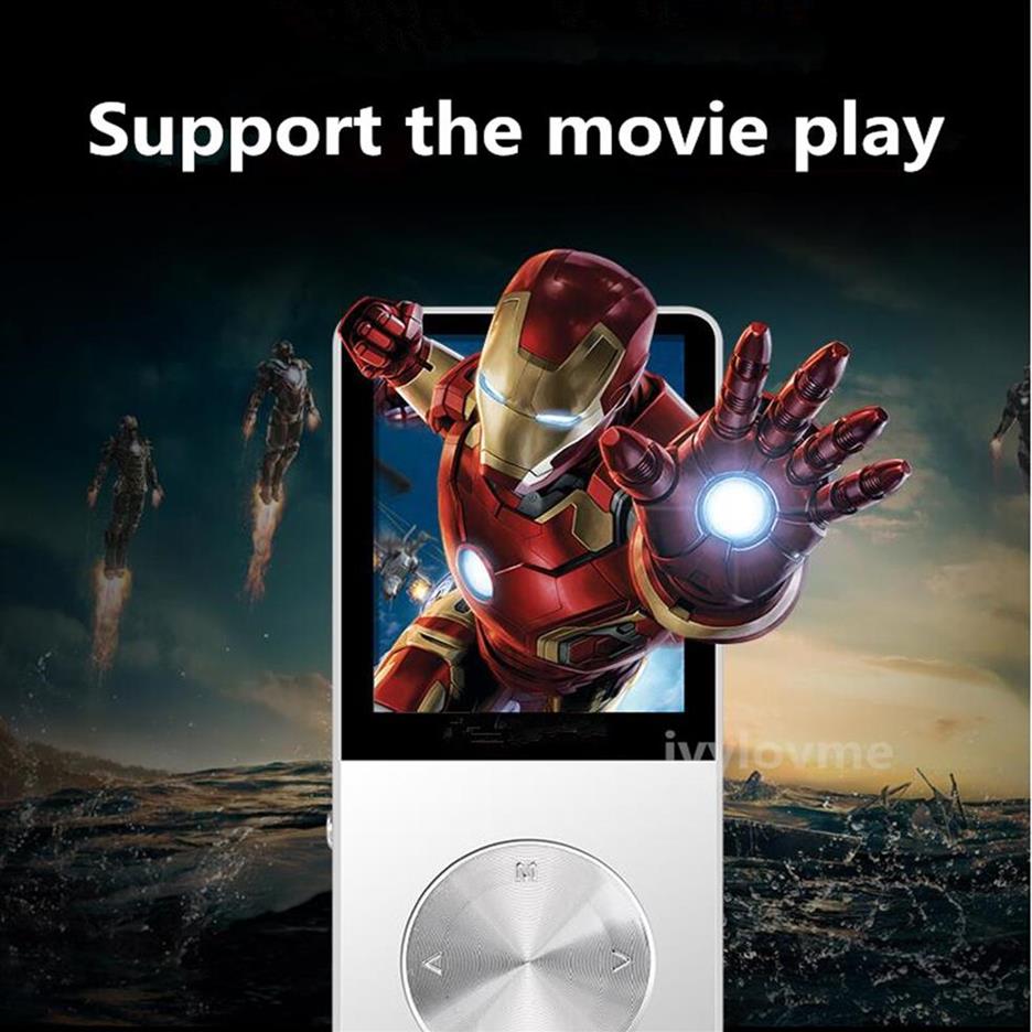 Metal MP3 MP4 Player 8gb 16GB Video Sport MP4 Flash HIFI Slim MP4 Video Player Radio Recorder Walkman With Speaker2366240w263s
